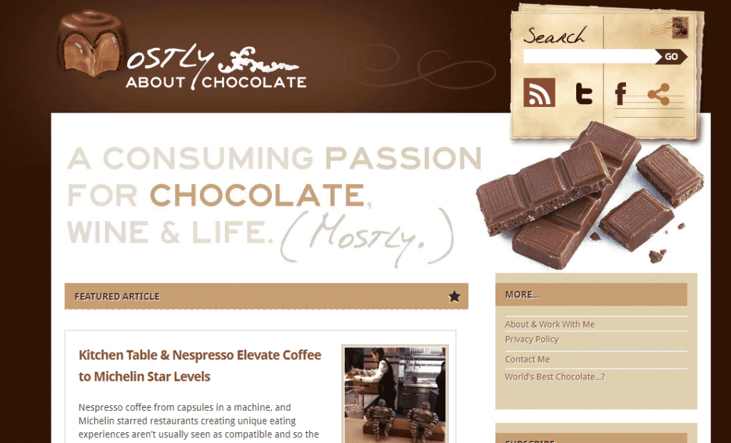 women in marketing - Judith Lewis of Mostly About Chocolate