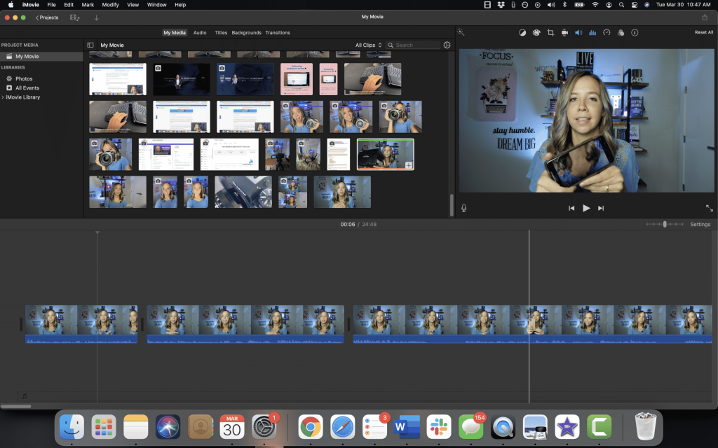 editing youtube videos in imovie