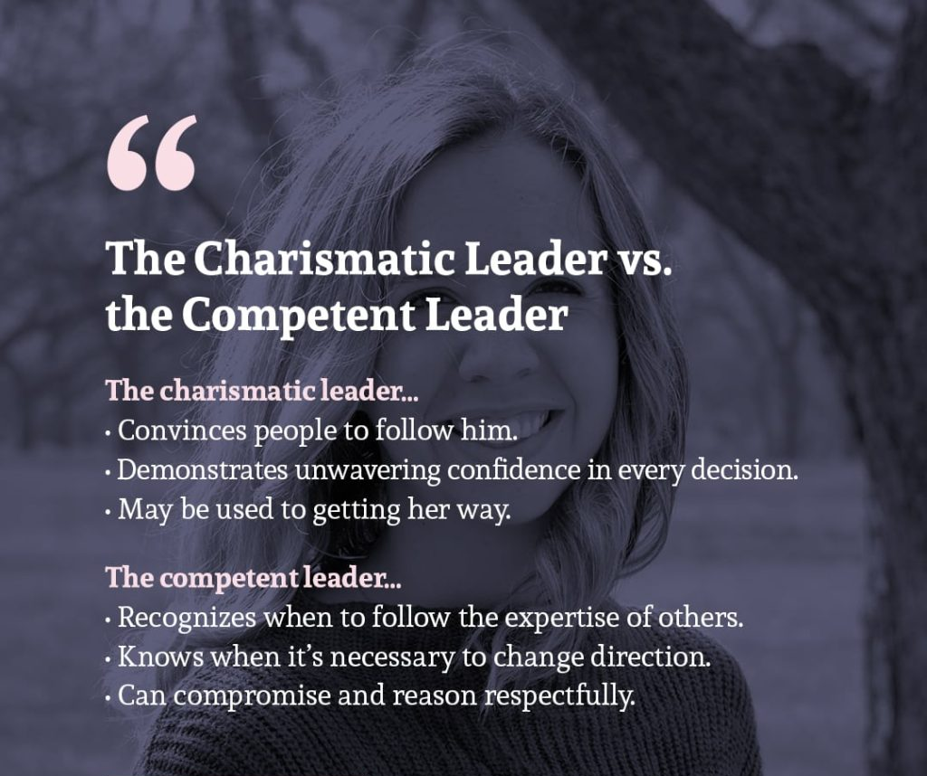 charismatic leader vs competent leader