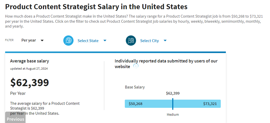 product strategist salary